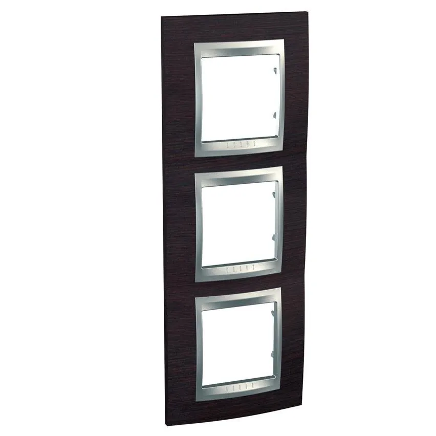 Rahmen 3-fach vertikal wenge Unica MGU66.006V.0M3
