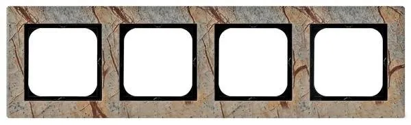 Rahmen 4-fach Stein Stein (forest) Ospel Sonata R-4RK/36