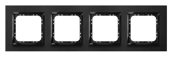 Rahmen 4-fach gebürstetes Anthrazit Ospel Impression R-4YAC/64/25