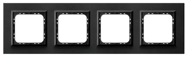 Rahmen 4-fach gebürstetes Anthrazit Ospel Sonata R-4RAC/64/25