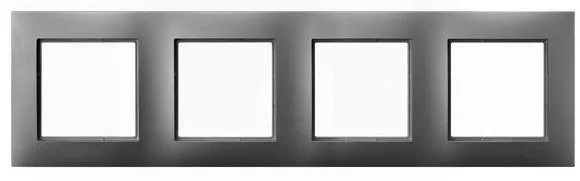 Rahmen 4-fach grau matt Ospel Aria R-4U/70