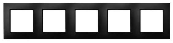 Rahmen 5-fach schwarz metallic Ospel Aria R-5U/33