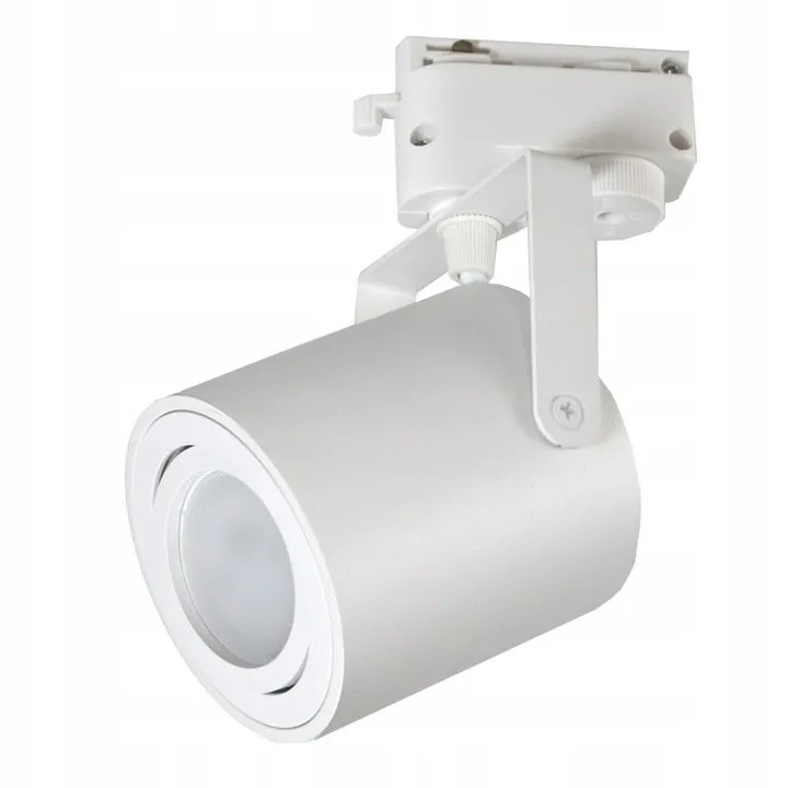 Runder Strahler GU10 weiß für 1-Phasen-Sammelschiene