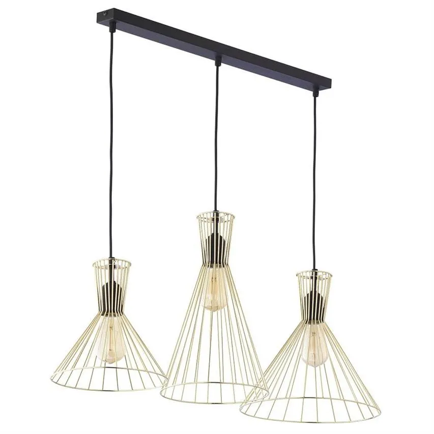 SAHARA Pendelleuchte schwarz,weiß 3x E27 60W 3352 TK Lighting