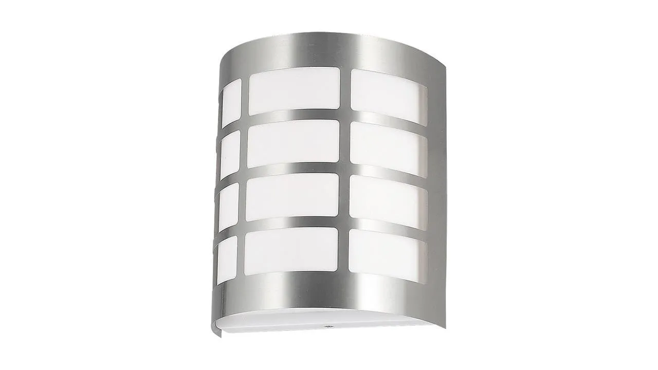 SEVILLA Außenwandleuchte Chrom satiniert E27 11W IP44 Rabalux