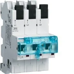 SLS-Schalter 3 polig E-Charakteristik 50A für Sammelschiene QuickConnect  Hager HTS350E