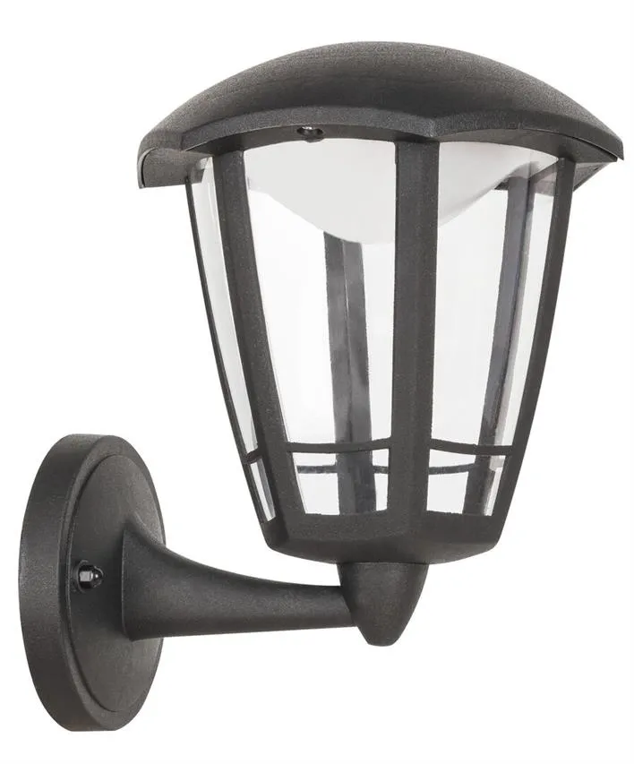 SORRENTO Außenwandleuchte mattschwarz LED 8W 500lm 3000K IP44 Rabalux