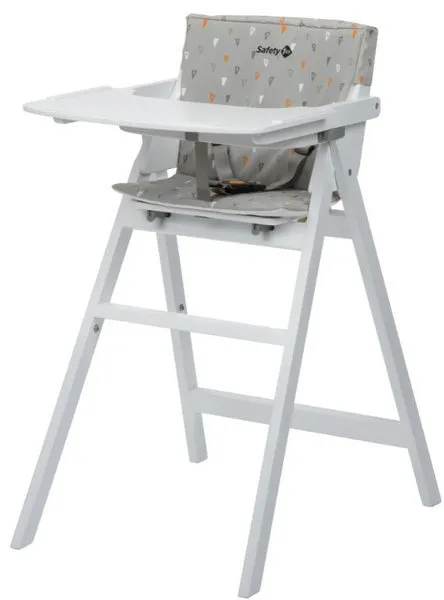 Safety 1st Nordik Hochstuhl weiß + Sitzkissen Geometric Grey