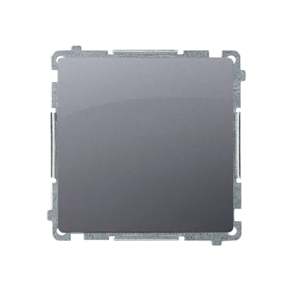 Schalter 1-polig 10AX 250V ohne Aufrduck silber matt Kontakt Simon BMW1.01/43