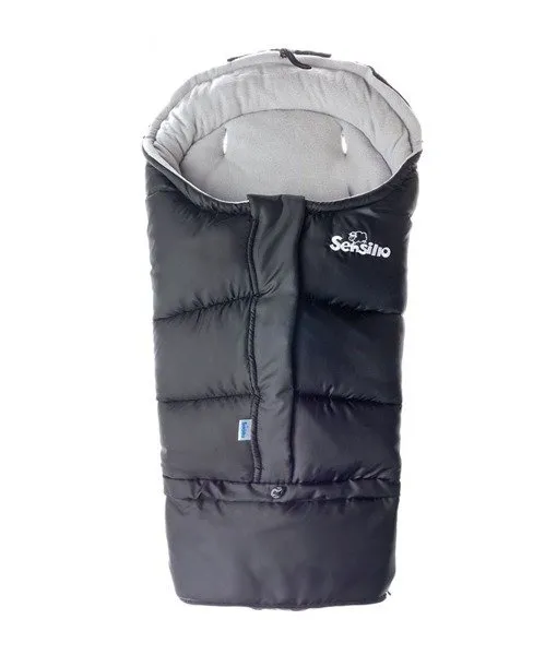 Sensillo Combi 3in1 Schlafsack Schwarz-Grau
