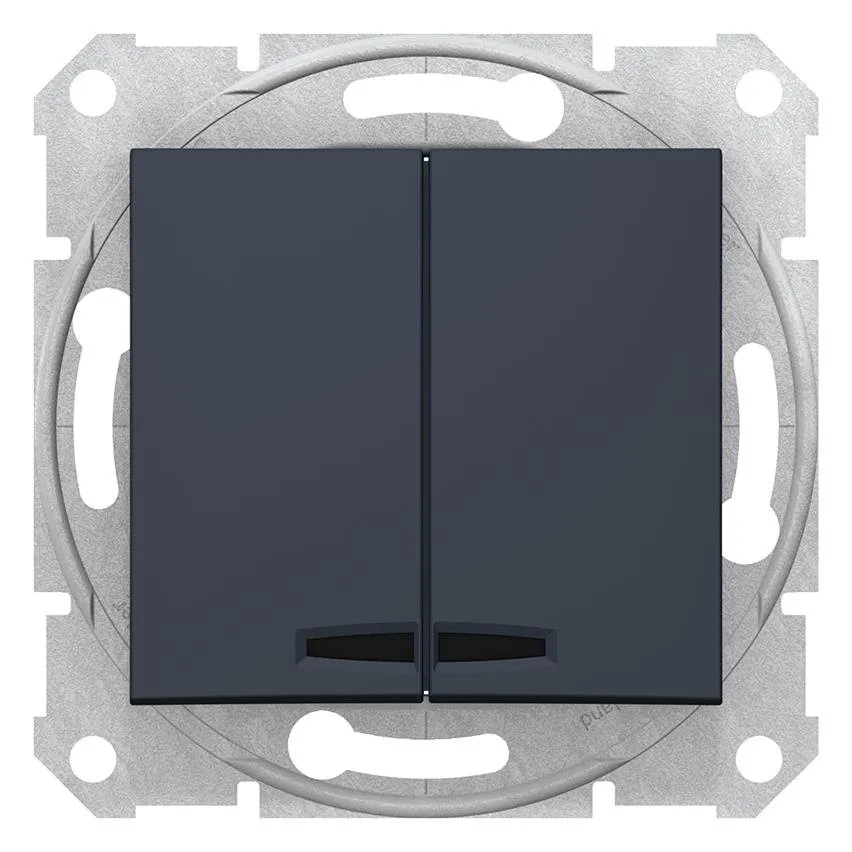 Serienschalter mit Beleuchtung anthrazit Sedna Schneider SDN0300370/SCH