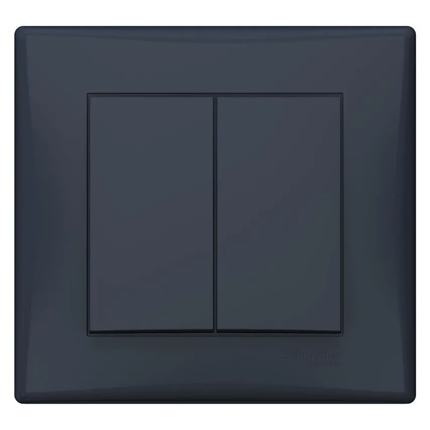 Serienschalter mit Rahmen anthrazit Sedna Schneider SDN0300270/SCH