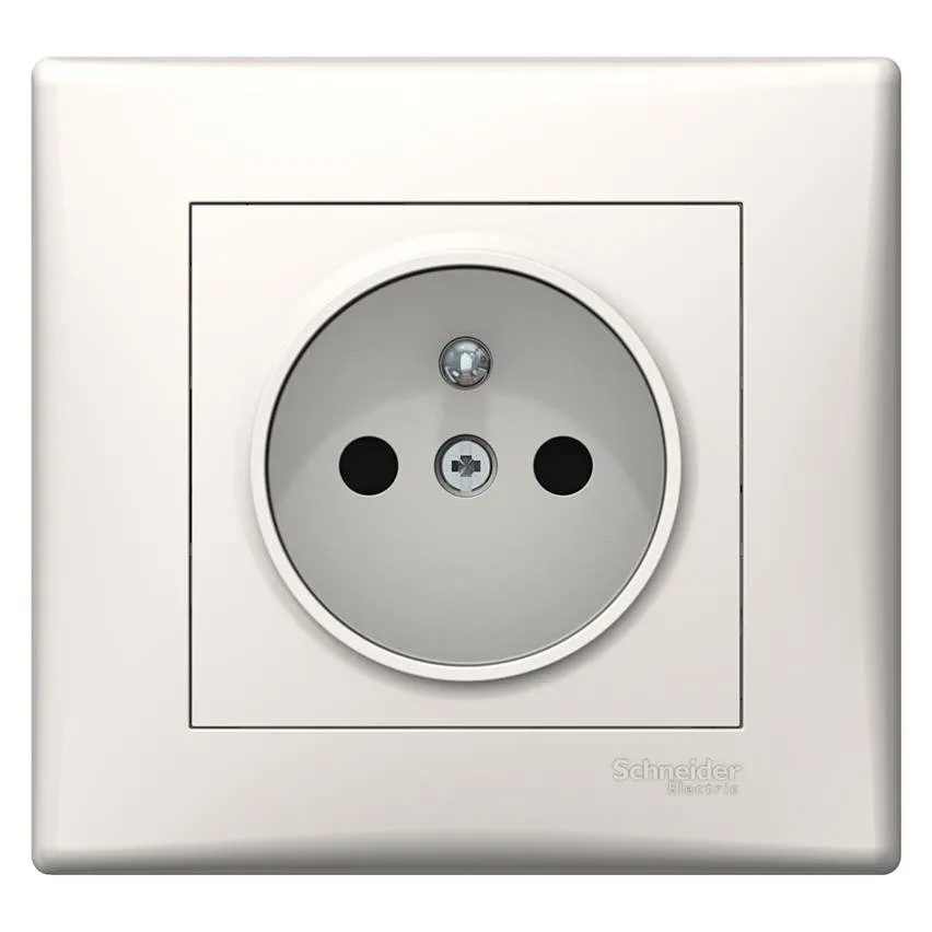 Set mit 5 Steckdosen 2P+PE, cremefarbench Sedna SDN2809123