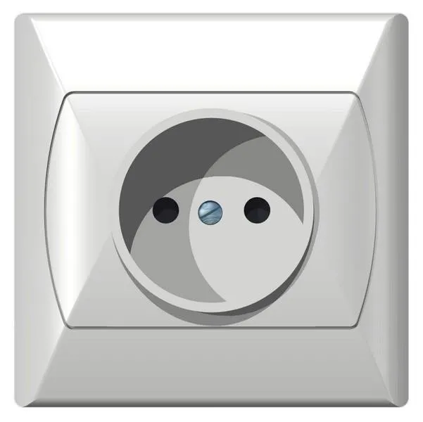 Steckdose 1-fach weiss Ospel Akcent GP-1A/00