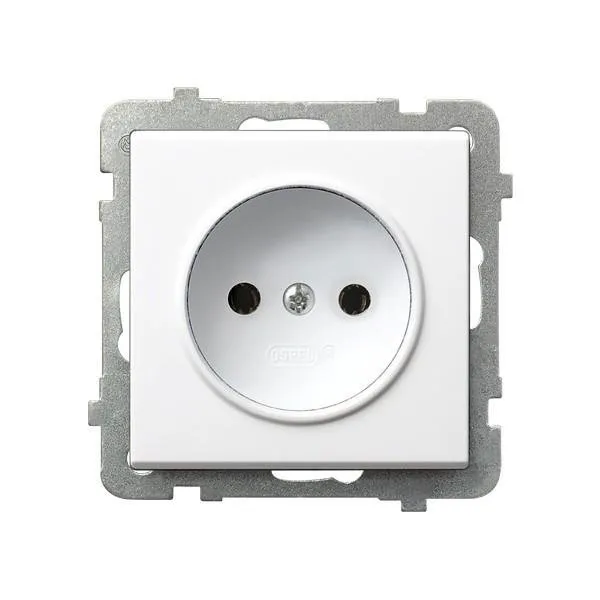 Steckdose 1-fach weiss Ospel Sonata GP-1R/m/00