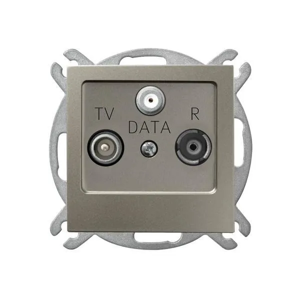 Steckdose RTV-DATA Satin light Ospel As GPA-GD/m/45