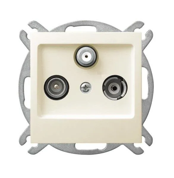 Steckdose RTV-DATA ecru Ospel As GPA-GD/m/27