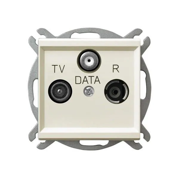 Steckdose RTV-DATA ecru Ospel Sonata GPA-RD/m/27