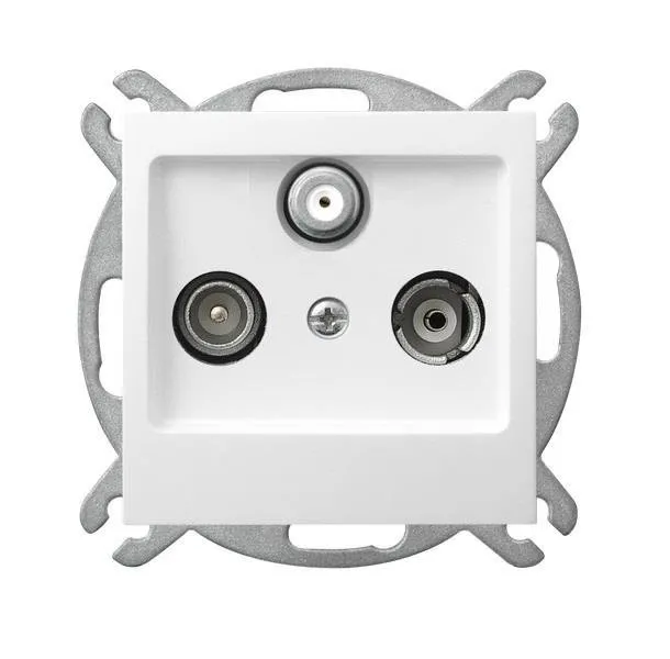 Steckdose RTV-DATA weiss Ospel As GPA-GD/m/00