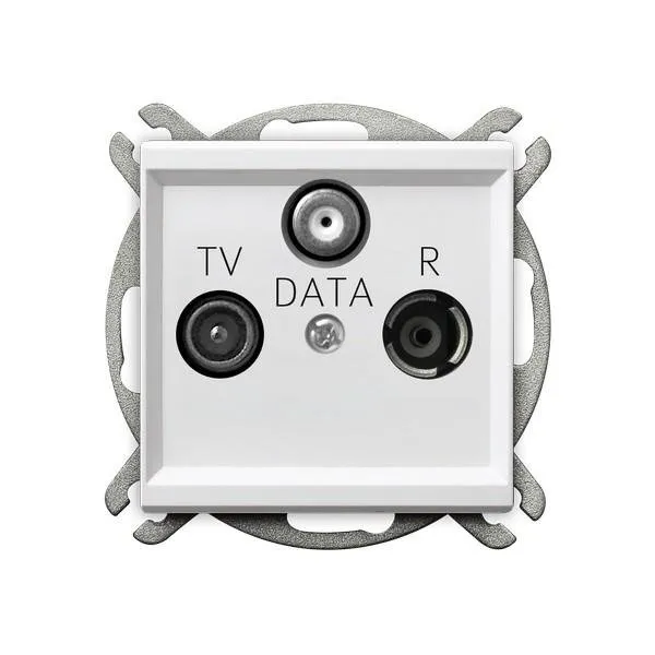 Steckdose RTV-DATA weiss Ospel Sonata GPA-RD/m/00