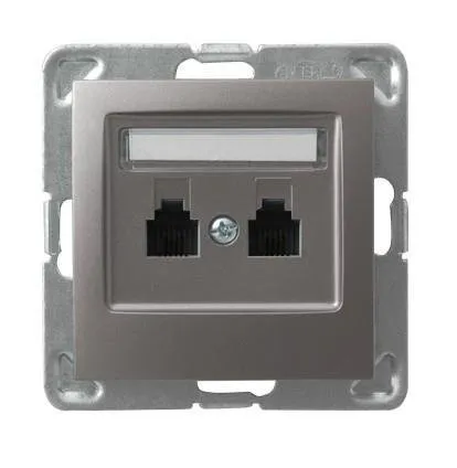 Steckdose telefonisch, doppelte, unabhängige Titan Ospel Impression GPT-2YN/m/23