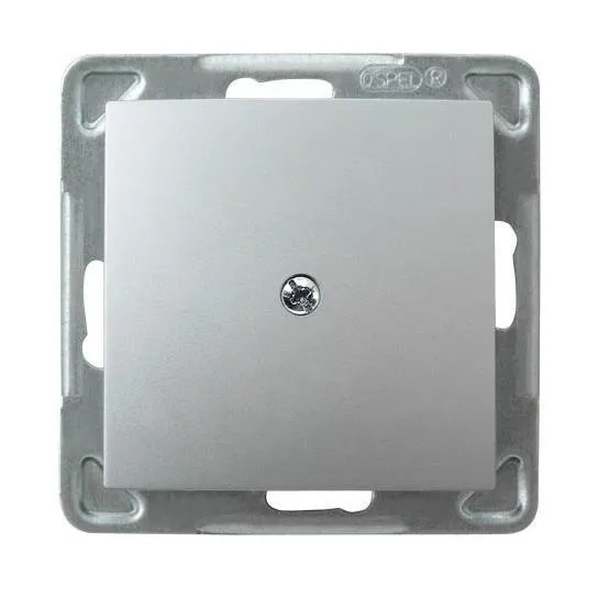 Steckdosen Blende Silber Ospel Impression Z-1Y/m/18