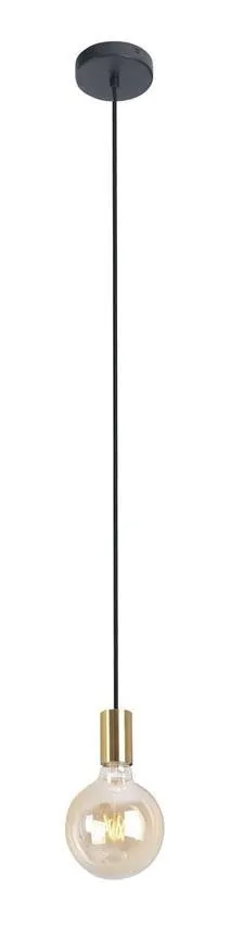 TODI E27 schwarz gold Pendelleuchte Maxlight P0398