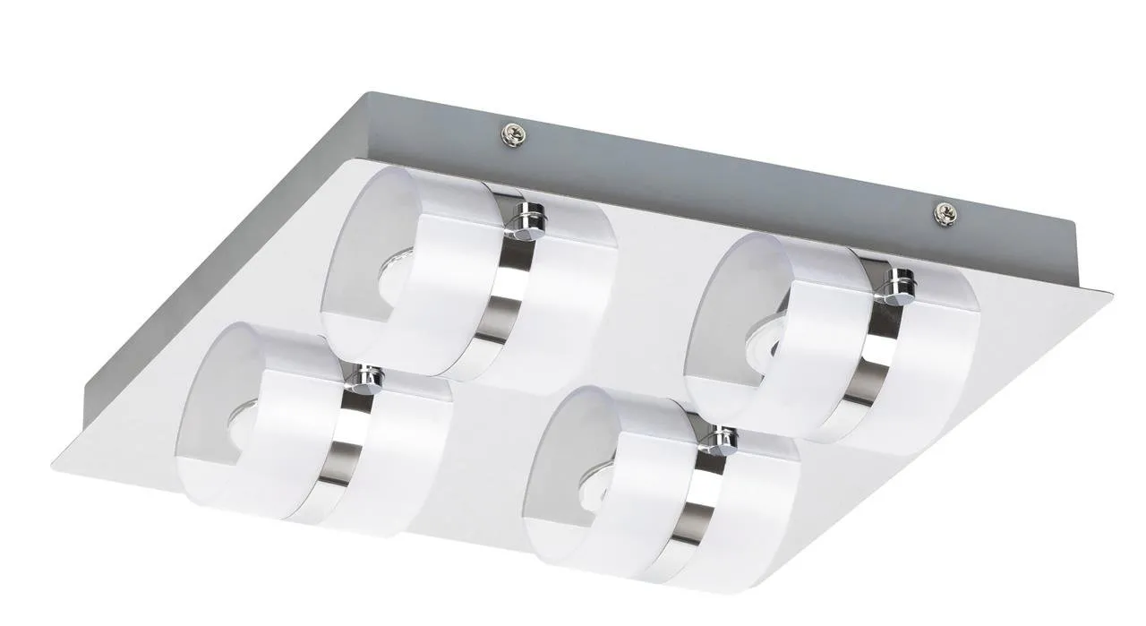 TONY Chrom LED Deckenleuchte 20W 4000K 1460lm IP44 Rabalux