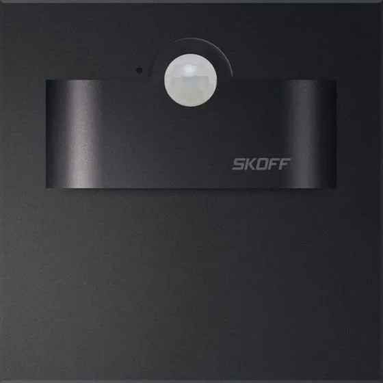 Tango Short LED PIR 120 Leuchte mit Bewegungsmelder Licht Skoff 3000K schwarz 10V DC Skoff MK-TAN-D-H