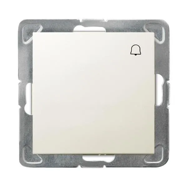 Taster mit Klingel-Symbol ecru Ospel Impression ŁP-6Y/m/27