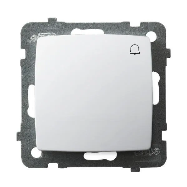 Taster mit Klingel-Symbol weiss Ospel Karo ŁP-6S/m/00