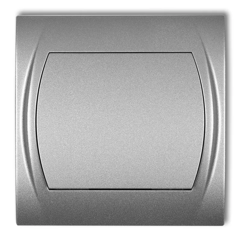 Treppenhaus-Schalter (eine Taste, ohne Piktogramm) silber 7LWP-3.1