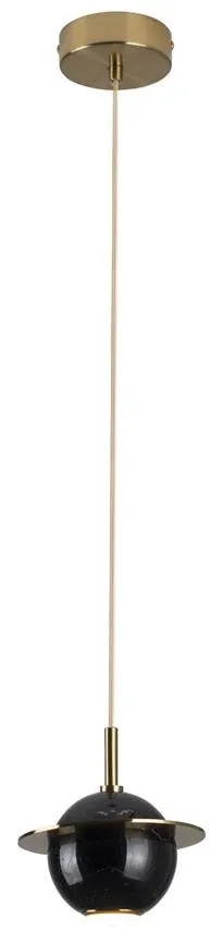 URANOS LED 5W 3000K Pendelleuchte 350lm gold schwarz Maxlight P0414