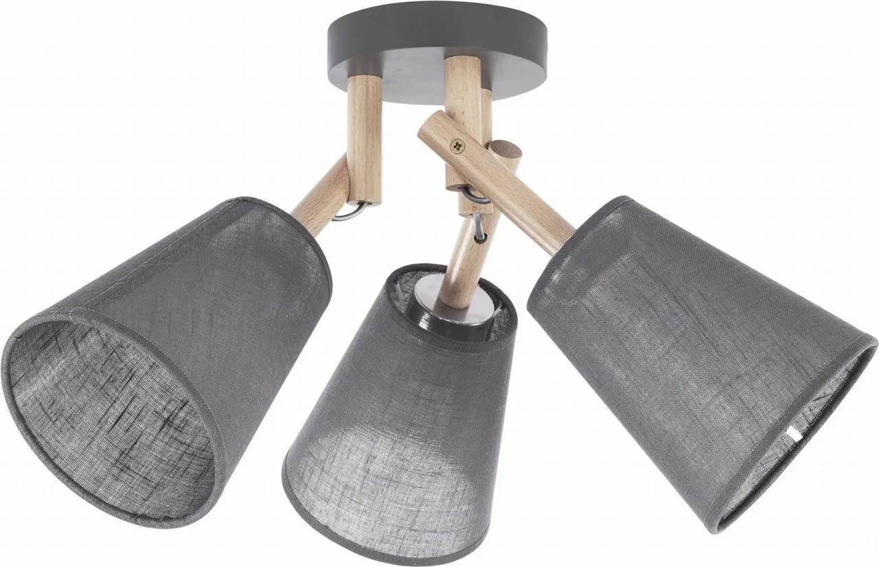 VAIO Deckenleuchte graphit 3x E27 60W 658 TK Lighting