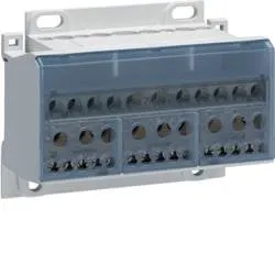 Verteilerblock In=100A 4P 20kA Hager KJ02E