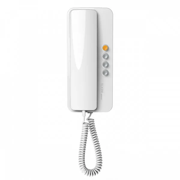 WEKTA Mehrplatztelefon für 4,5,6-Draht Installation, weiß TK-6.1, Orno