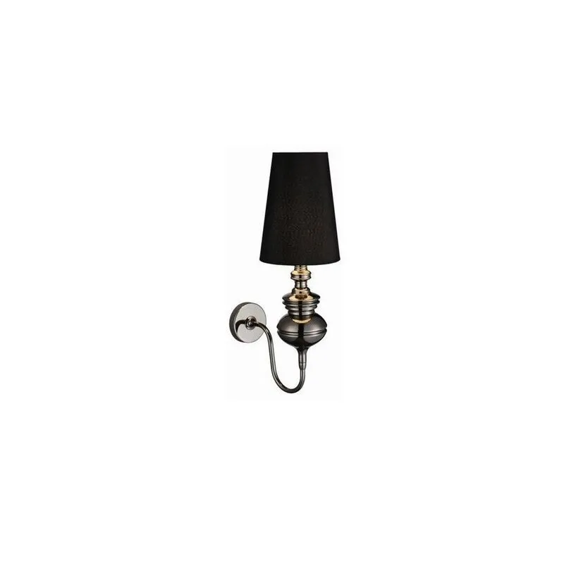 Wandlampe Baroco Klassisch Metall, Textilmaterial Schwarz Azzardo AZ0062