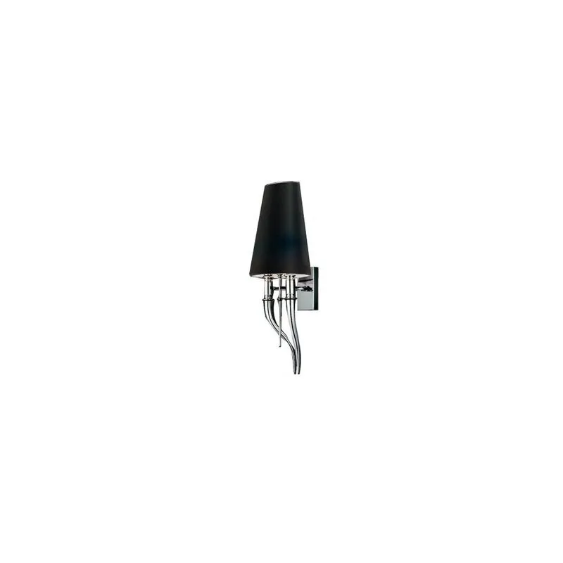 Wandlampe Diablo Modern Metall, Textilmaterial Schwarz Azzardo AZ1343