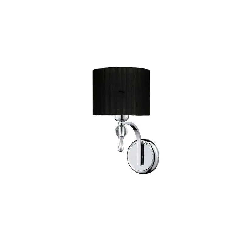 Wandlampe Impress Retro Metall, Textilmaterial Schwarz Azzardo AZ0501