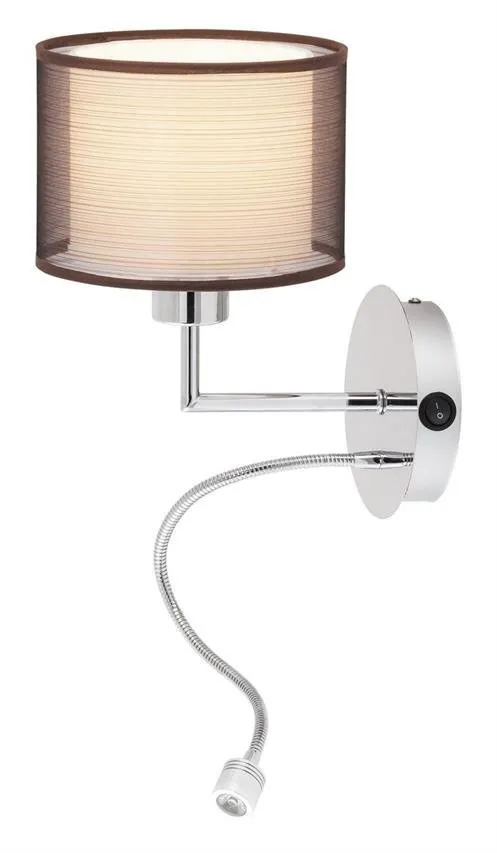 Wandleuchte ANASTASIA E27 + LED 1W 4000K 85lm braun Rabalux 2629