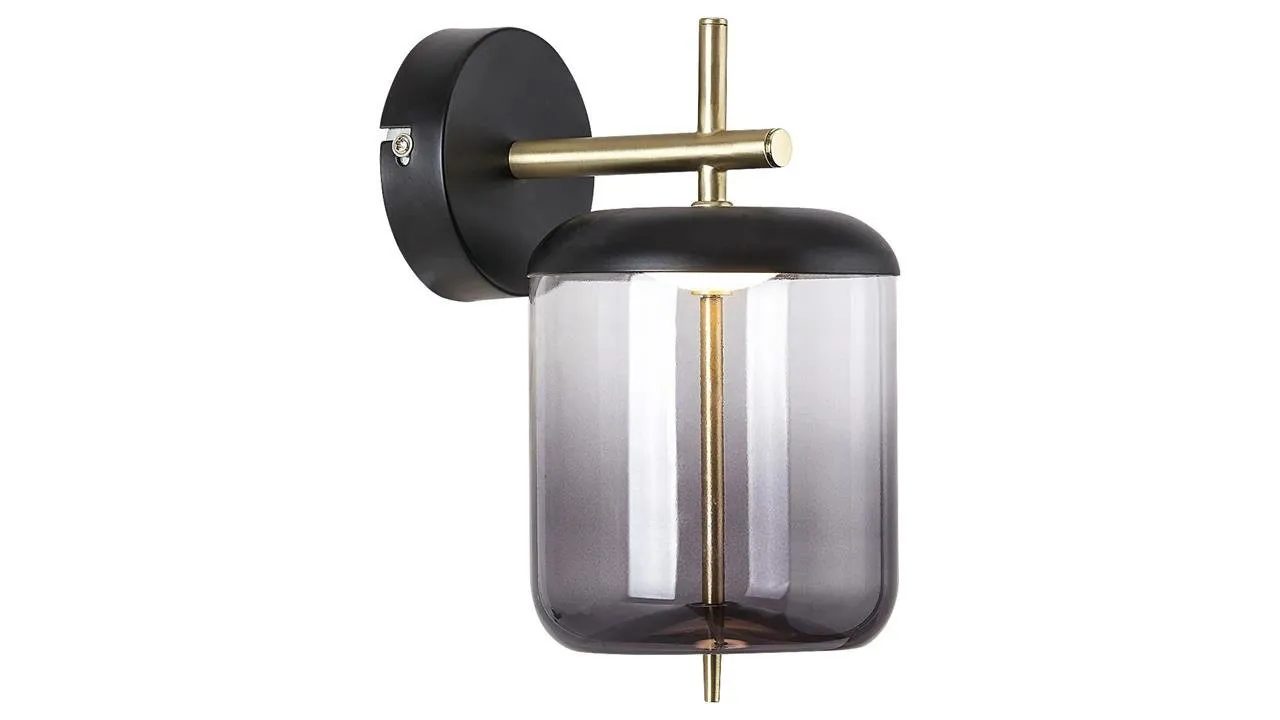 Wandleuchte DELICE LED 6W 4000K 480lm schwarzes Rauchglas Rabalux 5025