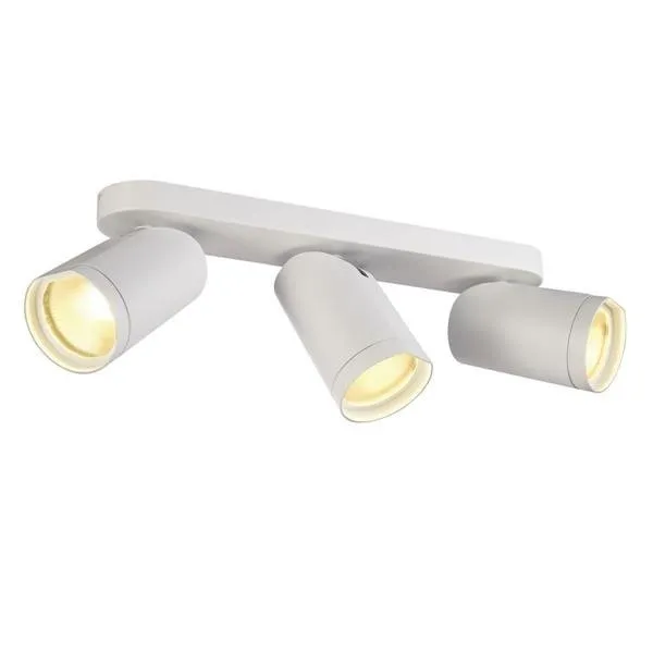 Wandleuchte Deckenleuchte Bilas 3 Spot dreiflammig LED 2700K rund weiß matt 25° 45W inkl. Rosettedimmbar SLV 156441