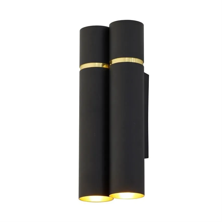 Wandleuchte LYNX schwarz, gold 4x E14 40W IP20 Milagro