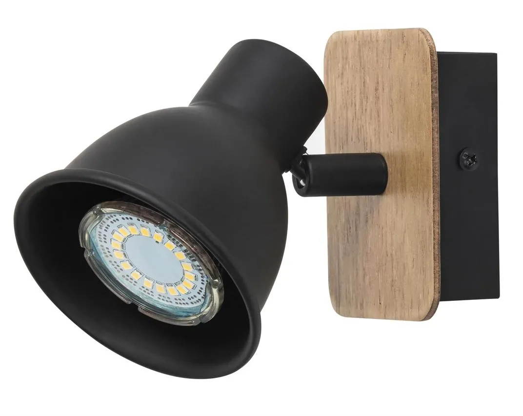 Wandleuchte mit Schalter MAC GU10 schwarz Rabalux 5902