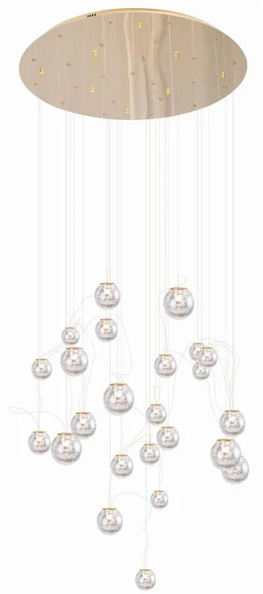 ZOE LED-Pendelleuchte 24x1.5W 3000K 2520lm gold Maxlight P0387