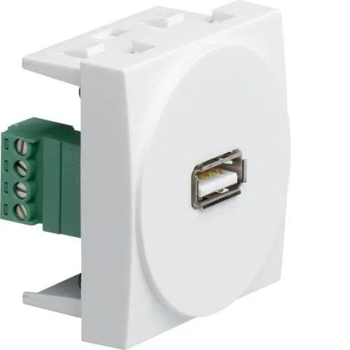 systo USB-Buchse, 2M, weiß Hager WS265