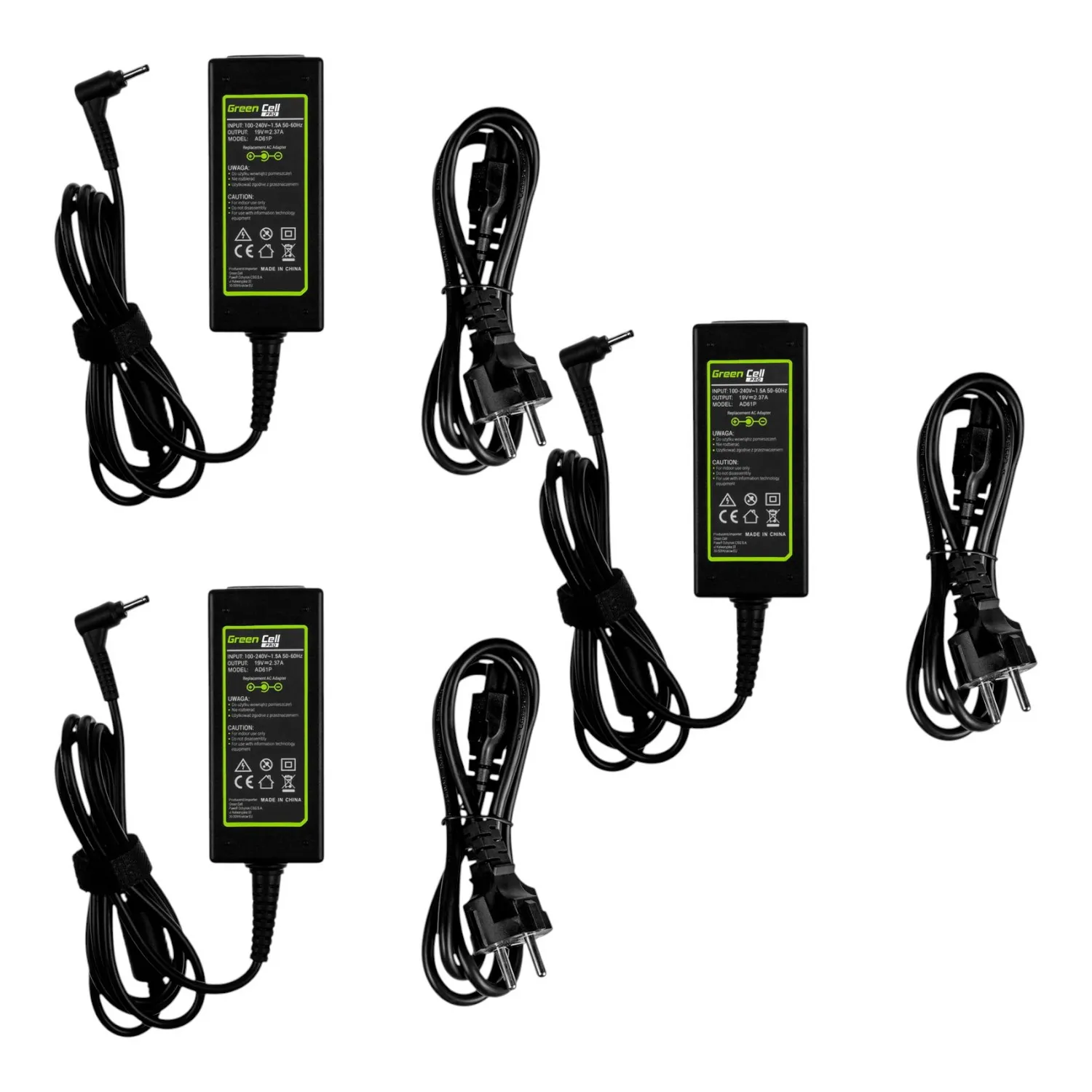 Green Cell Gc Ad61 P Notebook Netzteil 45 W 19 V 2.37 A Laptop Zubehör 3 Stück B-Ware