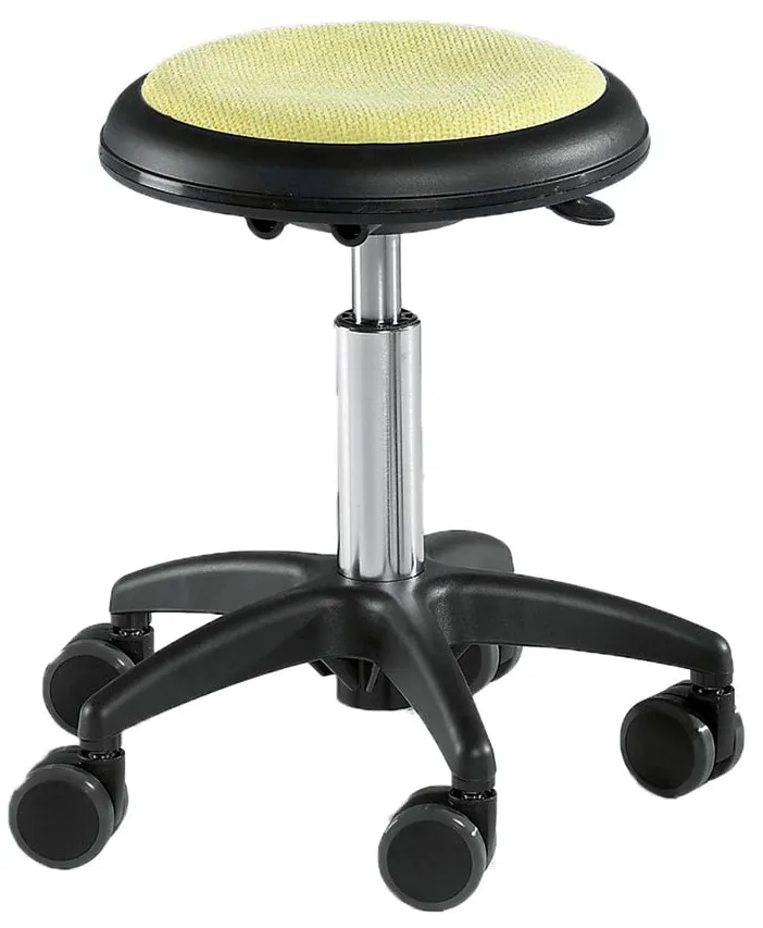 Höhenverstellbarer Drehhocker "GENITO ECO", feststehend oder fahrbar