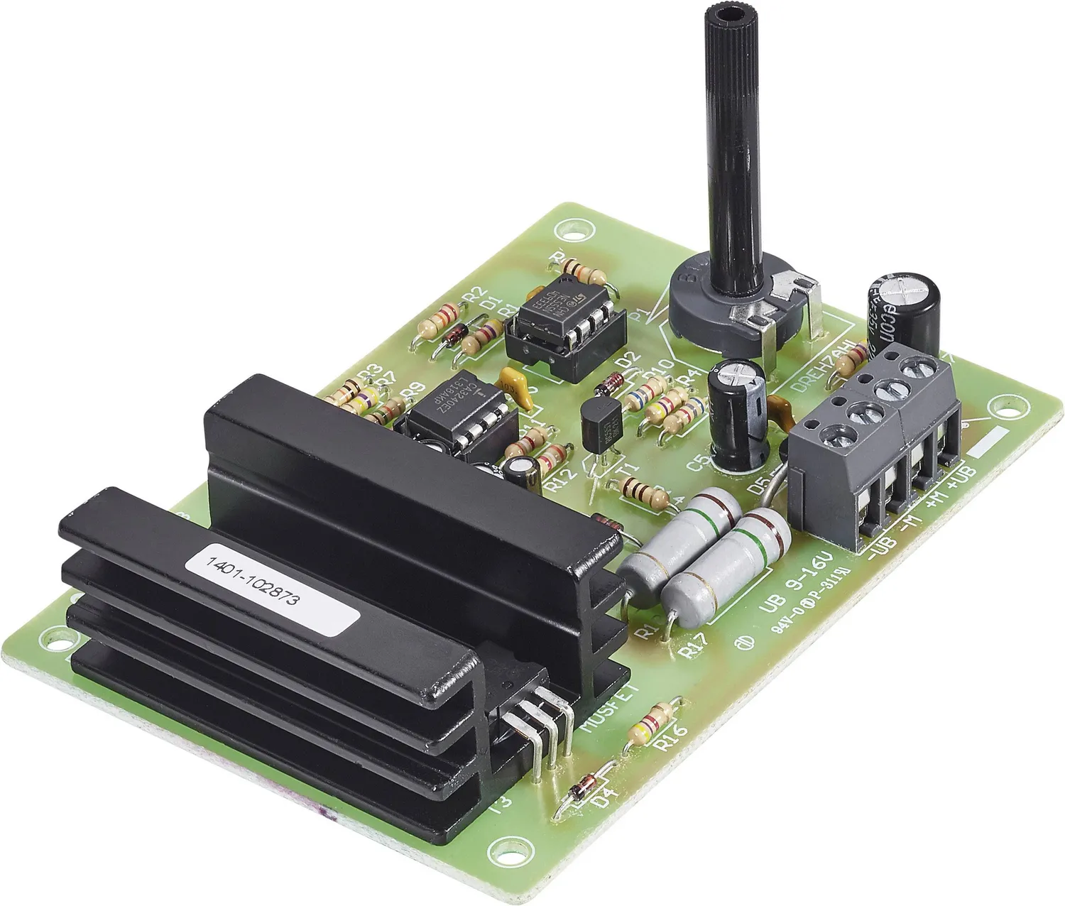 H Tronic Dc Drehzahlsteller Baustein 9 V/Dc 12 V/Dc 16 V/Dc 5 A Drehzahlsteller B-Ware