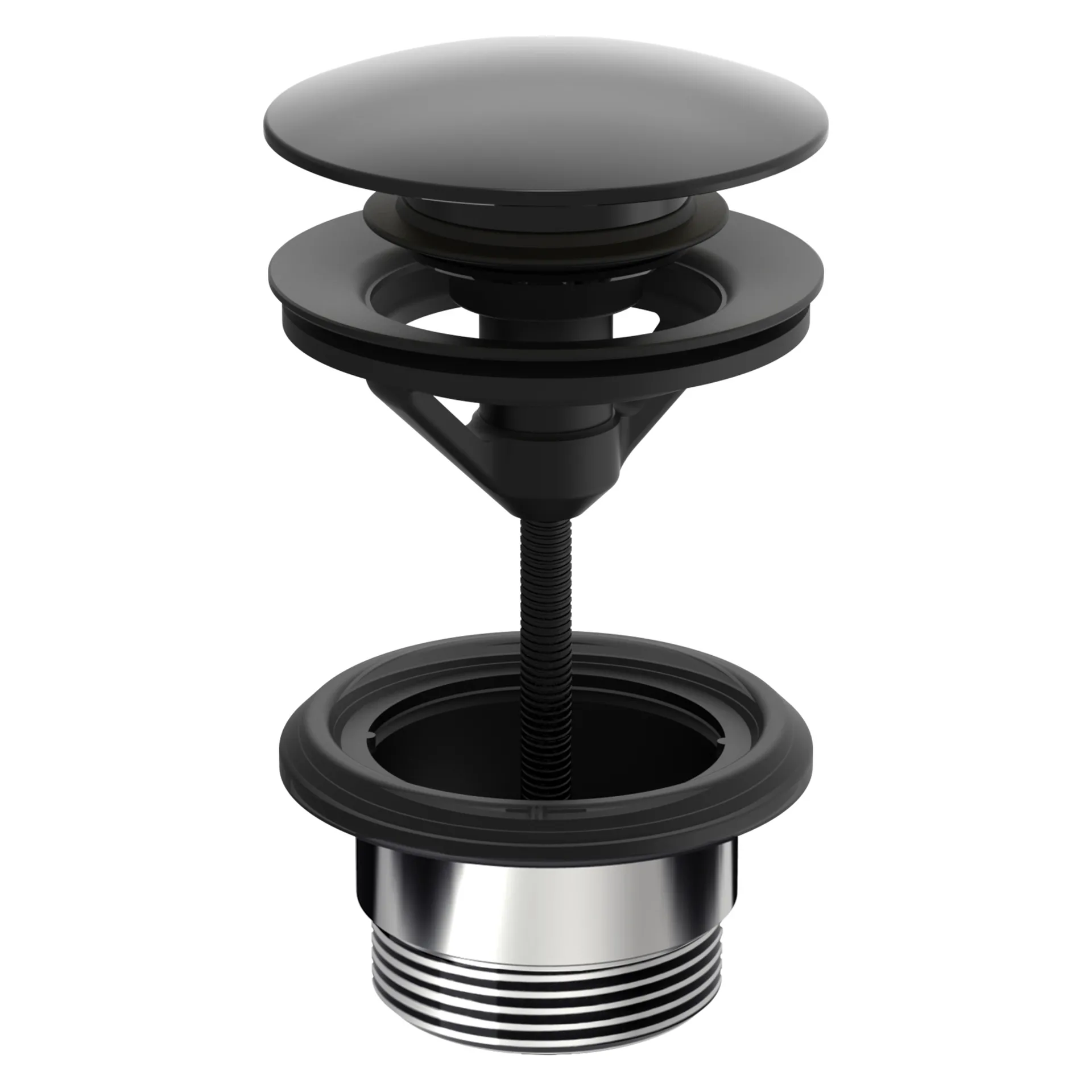 Hansa Ablaufgarnitur Modell 0764010033 in Matt-Schwarz